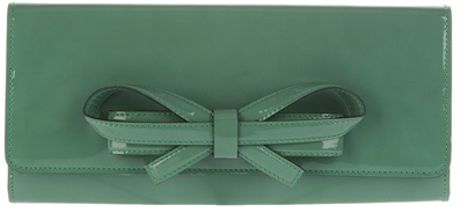 Valentino Bow Clutch in Green - Lyst