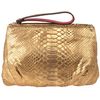Zagliani Clutch Bag in Gold - Lyst