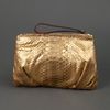 Zagliani Clutch Bag in Gold - Lyst