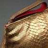Zagliani Clutch Bag in Gold - Lyst