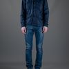 Acne Hooded Nylon Windbreaker in Blue for Men (navy) - Lyst