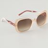 Balenciaga Twisted Temple Sunglasses in Beige - Lyst