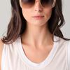 Balenciaga Twisted Temple Sunglasses in Beige - Lyst
