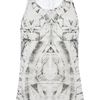 Balmain Printed Tank Top in White for Men - Lyst
