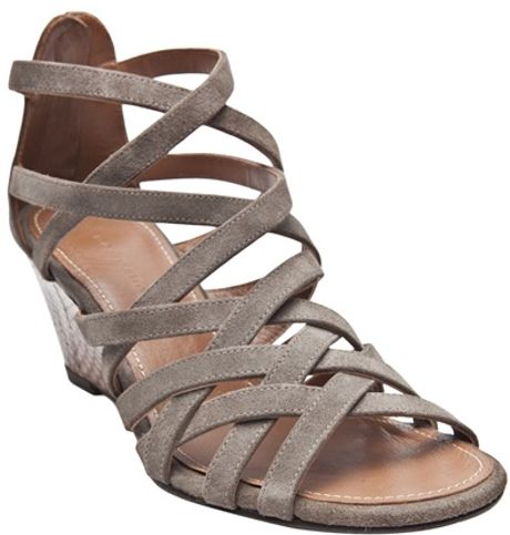 Barbara Bui Wedge Sandal in Gray (grey) | Lyst Barbara Bui Wedge Sandal in Gray (grey) | Lyst