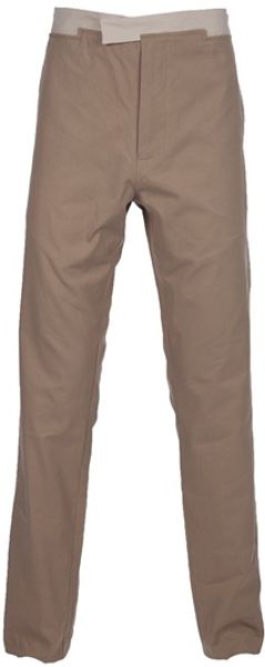 Bottega Veneta Strap Fastening Chino in Beige for Men - Lyst