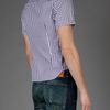 Carven Cotton Shirt in Blue for Men - Lyst