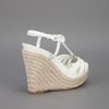 Dior Wedge Sandal in White - Lyst