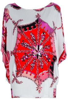 Emilio Pucci Floral Poncho - Lyst