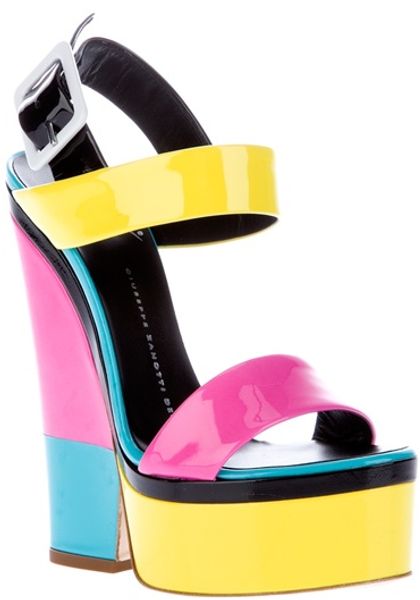 Giuseppe Zanotti Tricolour Sandal in Multicolor - Lyst