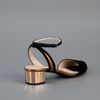 Gucci Peep Toe Sandal in Black - Lyst