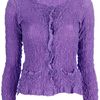 Issey Miyake Cauliflower Wrinkled Cardigan in Purple - Lyst