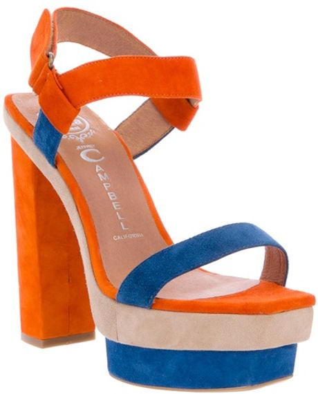 Jeffrey Campbell Martha Sandal in Blue (nude) - Lyst