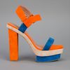 Jeffrey Campbell Martha Sandal in Blue (nude) - Lyst