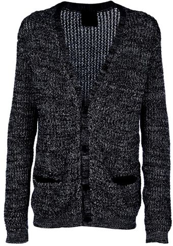 Laneus Two Colour Thread Cardigan - Lyst
