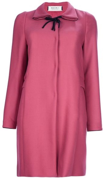  Bow Collar Coat 