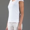 Mcq By Alexander Mcqueen Lace Up Back Tshirt in White - Lyst