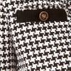 Msgm Msgm Short Tweed Jacket in Black (blackwhite) - Lyst