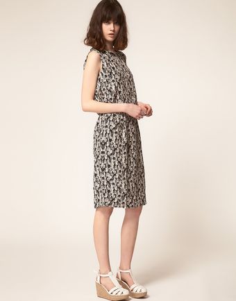  Nina Dress In Jazz Club Printed Silk 