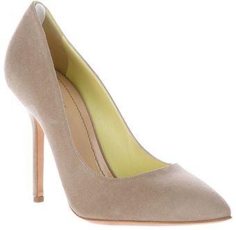 Pollini Suede Court Shoe - Lyst