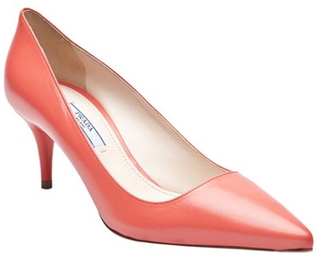 light orange pumps