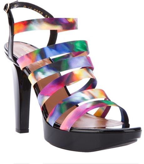 Robert Clergerie Multi Strap Sandal in Multicolor (multi) - Lyst