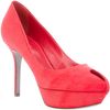 Sergio Rossi Peep Toe Shoe in Red - Lyst