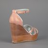 Sportmax Tacco Wedge Sandal in Brown - Lyst