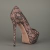 Valentino Lace Pumps in Brown (pink) - Lyst