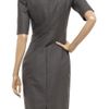 Valentino Roma Stretch Wool and Silkblend Dress in Gray - Lyst