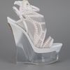 Versace Wedge Sandal in White (grey) - Lyst