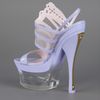 Versace Cutout Sandal in Purple - Lyst