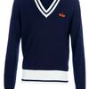 Vivienne Westwood Vneck Logo Jumper in Blue for Men - Lyst