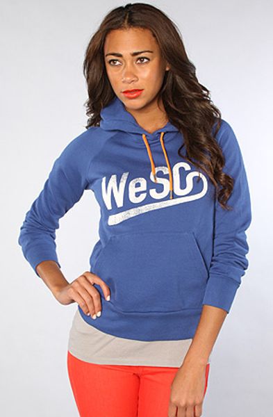 Wesc The Baseball Sweatshirt in Blue - Lyst