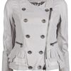 3.1 Phillip Lim Motorcycle Ruffle Jacket in Gray (grey) - Lyst