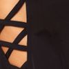 Asos Collection Asos Petite Exclusive Playsuit with Cross Detail in Black - Lyst