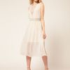 Asos Collection Asos Midi Dress with Cross Back in Beige (white) - Lyst