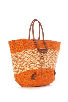 Balenciaga Basket Raffia Bag - Lyst