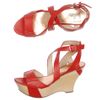 Belle By Sigerson Morrison Colton Wedge Shoes in Multicolor (red) - Lyst