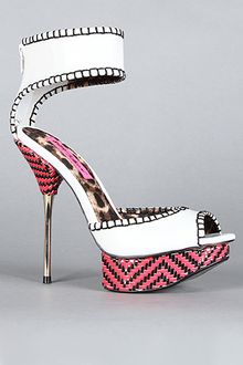 Betsey Johnson The Tricksy Shoe in White Multi - Lyst