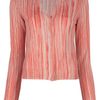 Bottega Veneta Vneck Cardigan in Red (grey) - Lyst