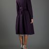 Burberry Prorsum Woven Collar Trench Coat in Purple - Lyst