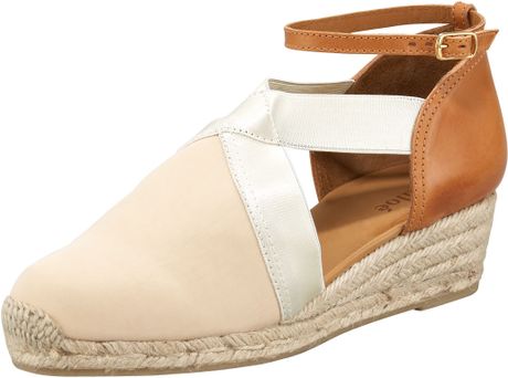 Chloé Cutout Wedge Espadrille in Brown (natural) - Lyst