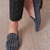 Christian Louboutin Rolling Spike Slipper Shoes in Blue (navy) - Lyst