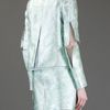 Christopher Kane Collarless Hanne Jacket in Green - Lyst