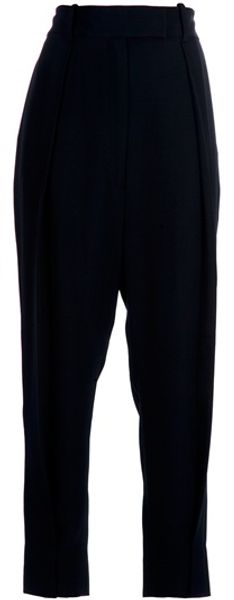 Diane Von Furstenberg Drop Crotch Trouser in Black - Lyst