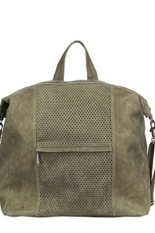 Diverso Italiano Greasy Perforated Leather Bag - Lyst