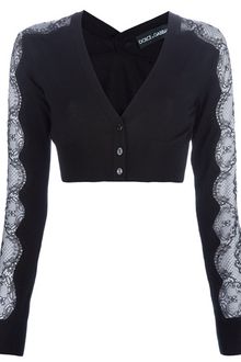 Dolce & Gabbana Cropped Cardigan - Lyst