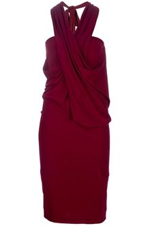 Donna Karan New York Halterneck Dress - Lyst