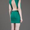 Dsquared2 Open Back Dress in Green - Lyst